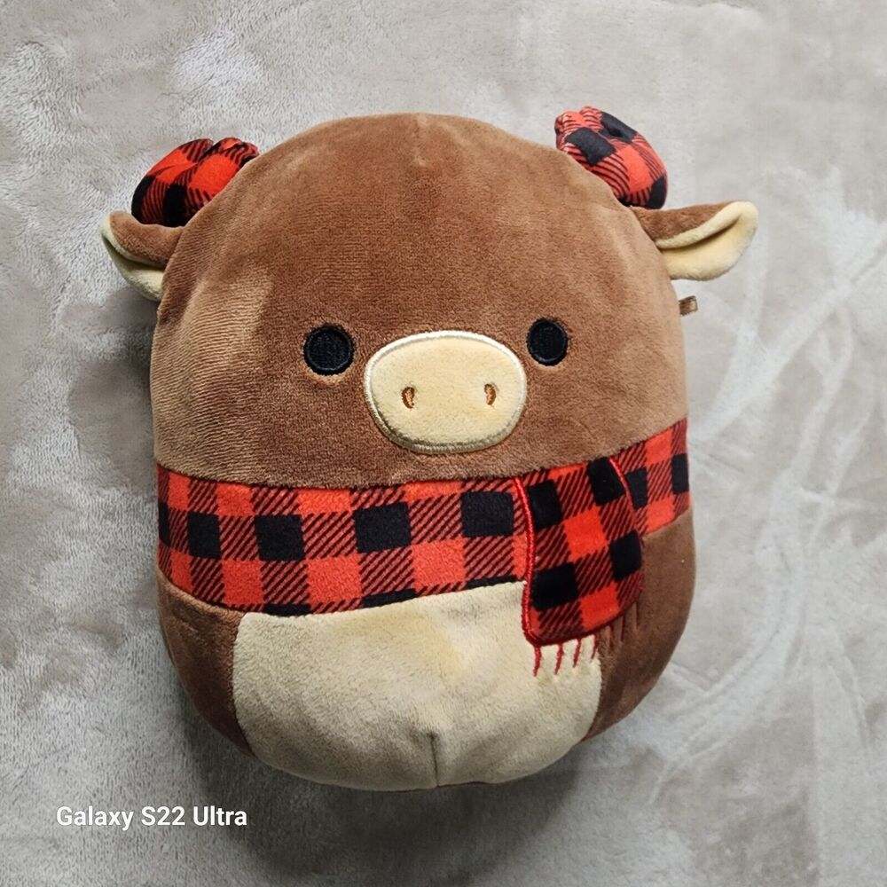 Squishmallows Alfred The Holiday Reindeer 8" Stuffed Plushie NWOT